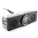 Goolsky 12,0 V Auto sichere digitale Speicherkarte MP3 Audio Elektro-Autoradio mit Lautsprecher BT...