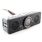 Goolsky 12,0 V Auto sichere digitale Speicherkarte MP3 Audio Elektro-Autoradio mit Lautsprecher BT...