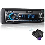 RDS Autoradio Bluetooth für 9-24V, FM/AM 1Din Autoradio mit Bluetooth Freisprecheinrichtung, 7...