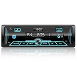 RDS Autoradio Bluetooth für 9-24V,FM/AM Autoradio mit Bluetooth Freisprecheinrichtung,7 Farben...