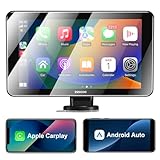 ESSGOO A-pple CarPlay & Android Auto, 7 Zoll IPS Carplay Display,Mit Lichtempfindliche Funktion,...