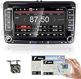 CAMECHO Android 13 Autoradio mit Navi für VW Golf 5 Golf 6 Skoda Polo Passat Tiguan Touran,7 Zoll...