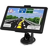 Navigationsgerät für Auto LKW 2024 - Jimtour GPS Auto Navi 7 Zoll PKW LKW Navigation mit Europa UK...