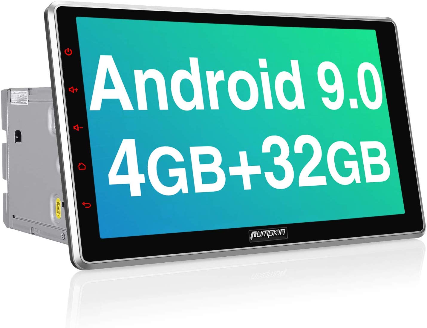 PUMPKIN Android 9.0 Autoradio Radio mit Navi Unterst/ützt Bluetooth DAB Android Auto WiFi 4G USB MicroSD 7 Zoll Bildschirm