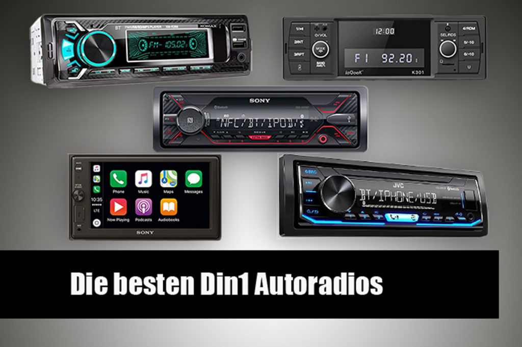 Hodozzy Autoradio DAB 1 Din mit Bluetooth, MP3-Player mit FM Radio, 1 Din  Autoradio Unterstützung BT  Freisprecheinrichtung/EQ/Lenkradsteuerung/USB/Lad